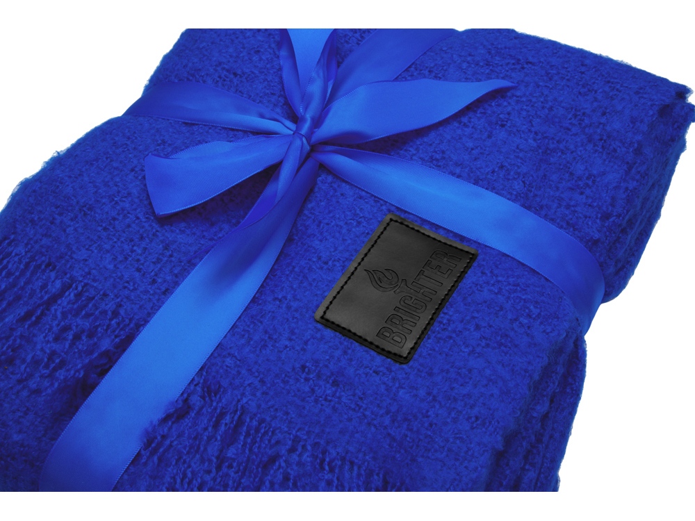 Плед акриловый Mohair, синий-1