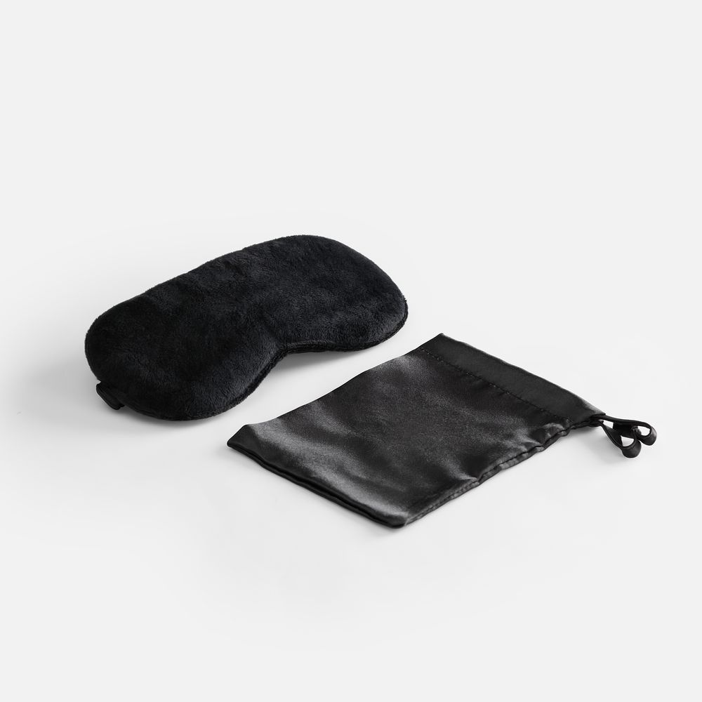 Двухстороняя маска для сна Veluto, черная-0