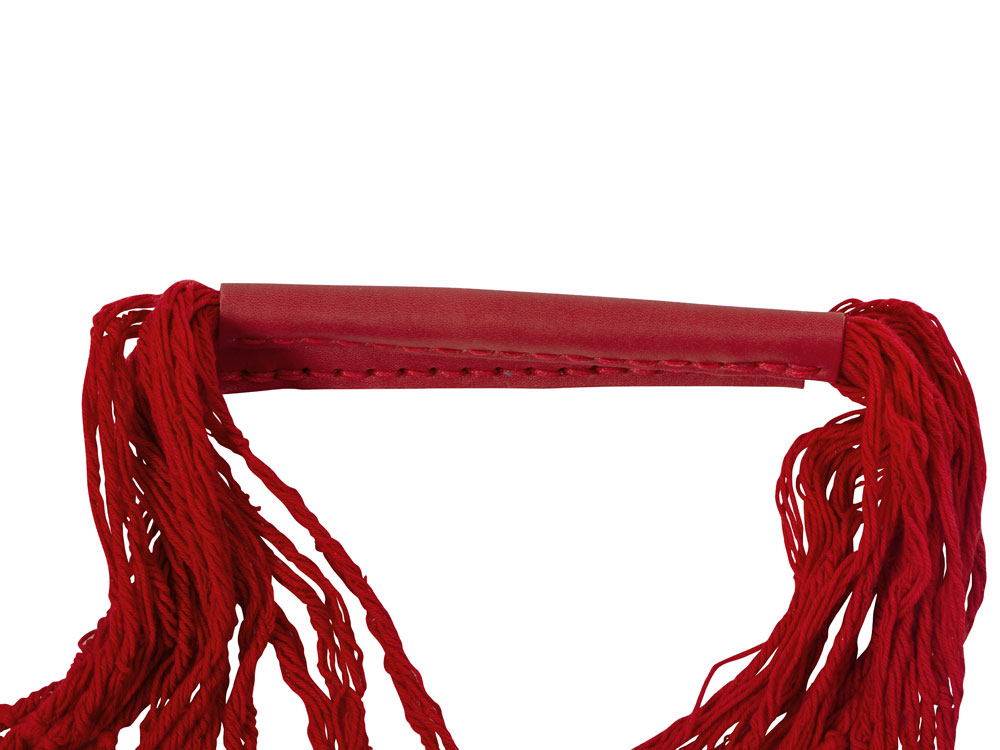 Авоська Dream М old style 15 литров с кожаными ручками, красный (1)-1