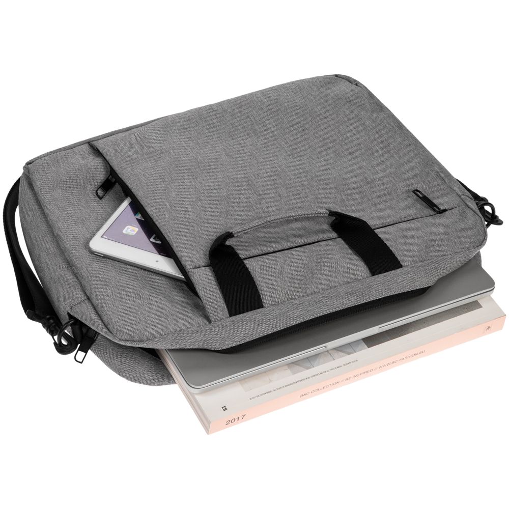 Сумка для ноутбука Oneworld, серая-3