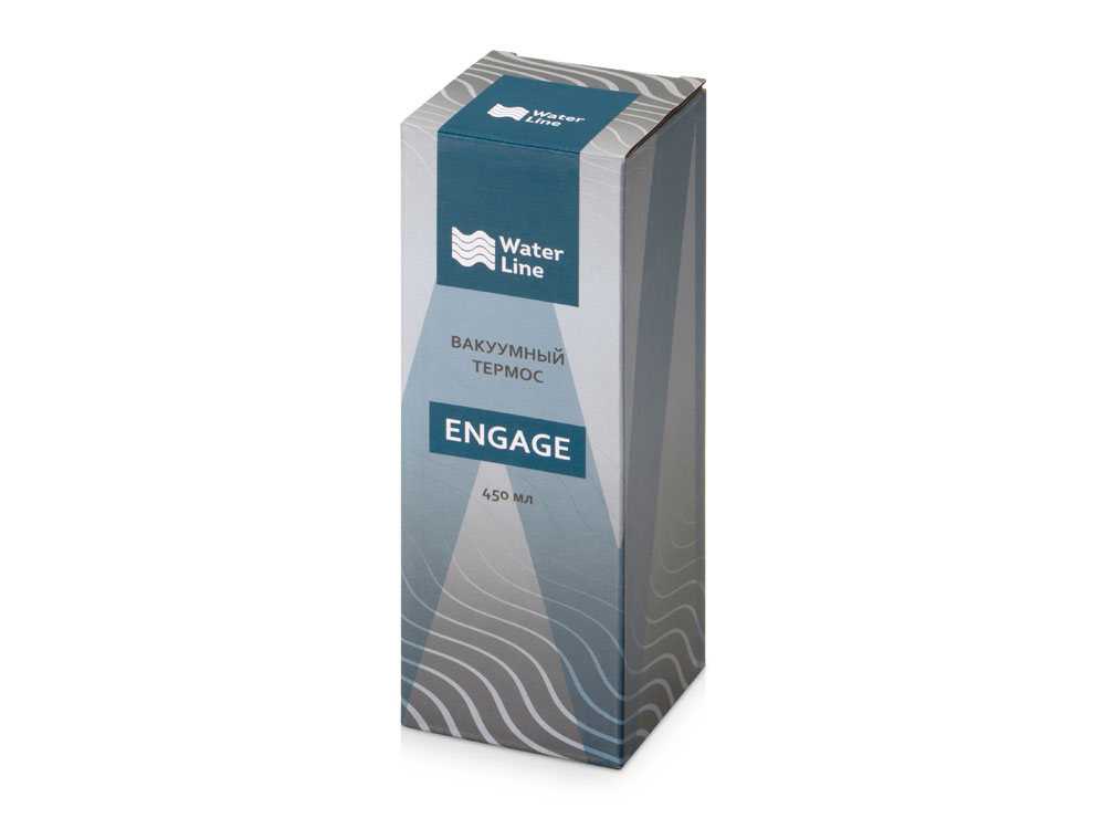 Вакуумный термос Engage, 450 мл, темно-синий-9