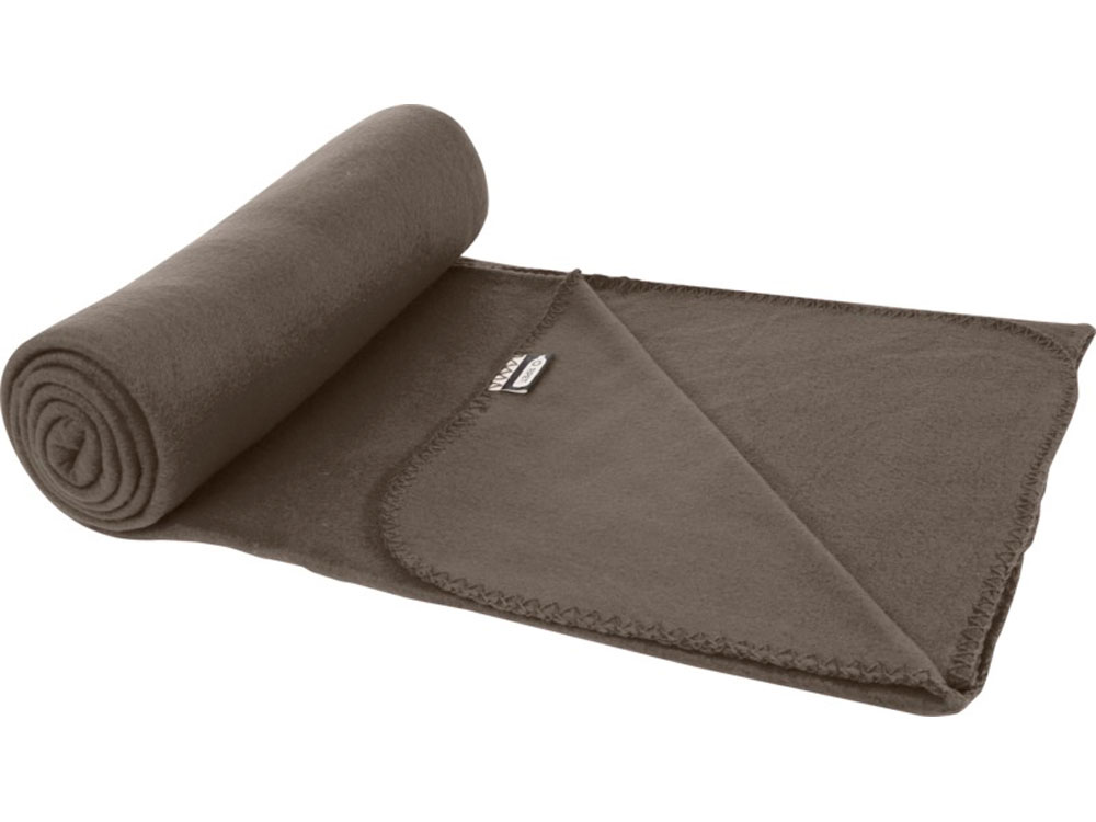 Плед Willow из флиса, вторичного ПЭТ, темно-серый-2