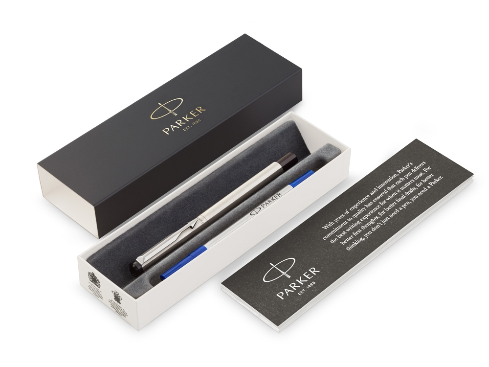 Ручка роллер Parker Vector Standard Stainless Steel CT, серебристый-1