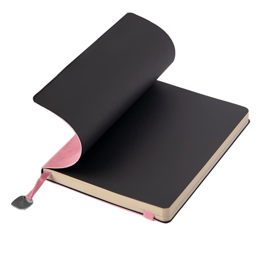 Ежедневник недатированный Boomer, А5,  светло-розовый, кремовый блок в линейку, без обреза, светло-розовый-3