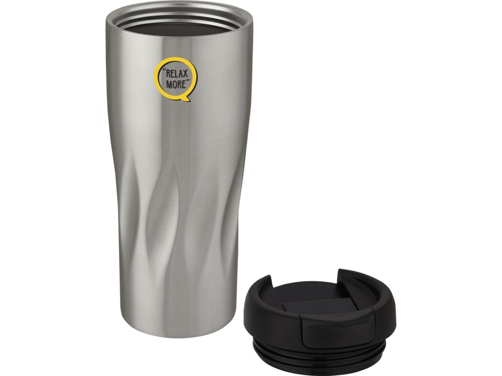 Медный термостакан объемом 450 мл с вакуумной изоляцией Waves, серебристый-3