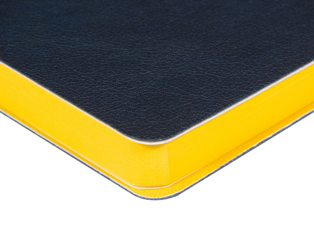 Ежедневник недатированный А5 Boston, темно-синий (желтый обрез)-2