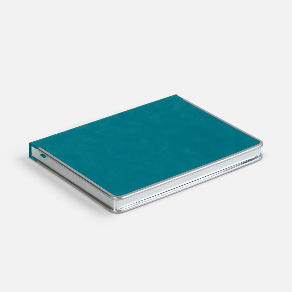 Ежедневник Metal Frame на заказ, датированный, бирюзовый-1