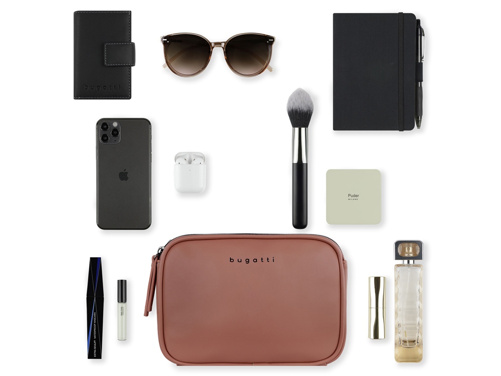 Сумка кросс-боди женская BUGATTI Almata, абрикосовая, полиуретан, 21,5х6х15 см-5