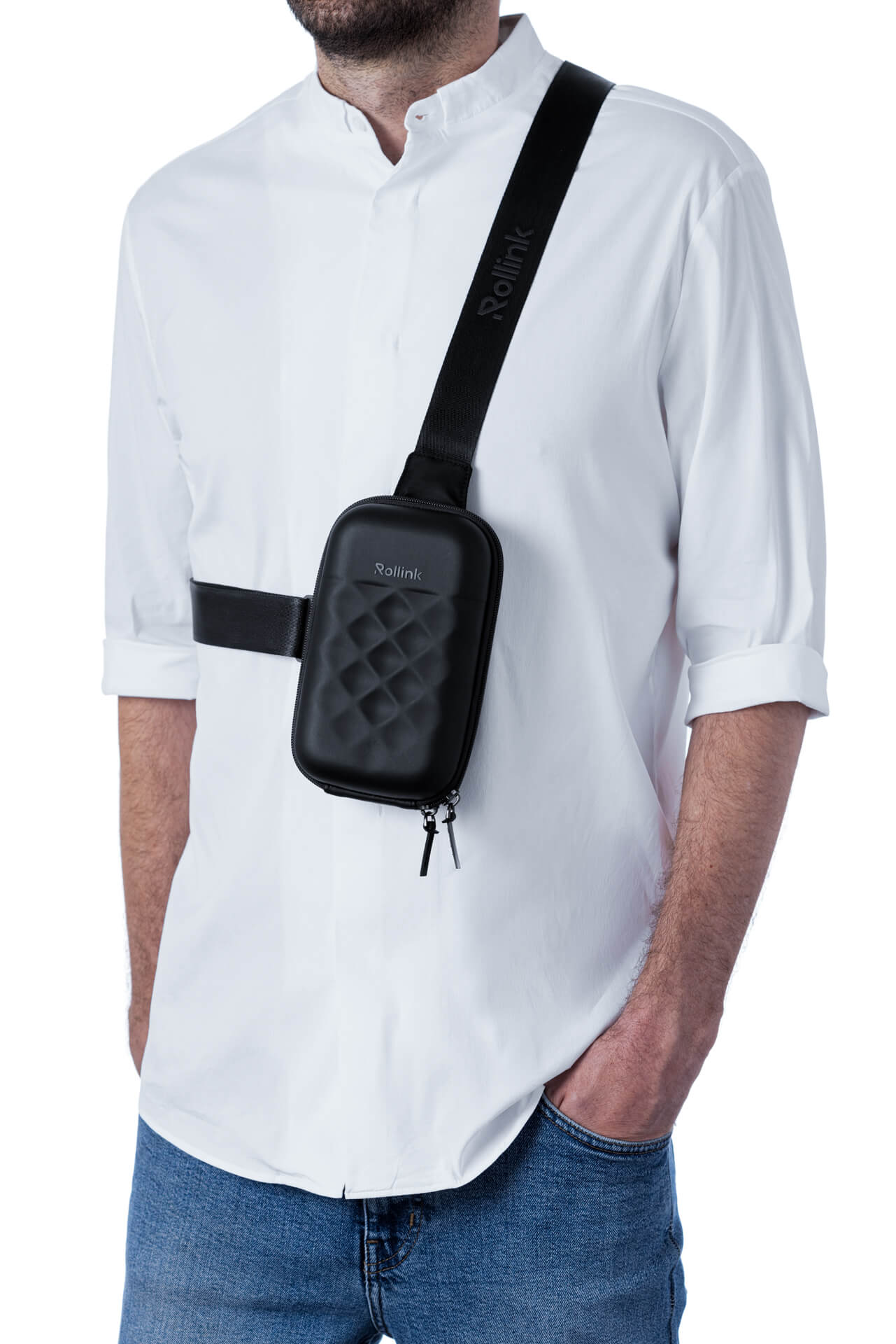 Дорожная сумочка Rollink Mini Bag Go 19,5x12x6 см, черная-4