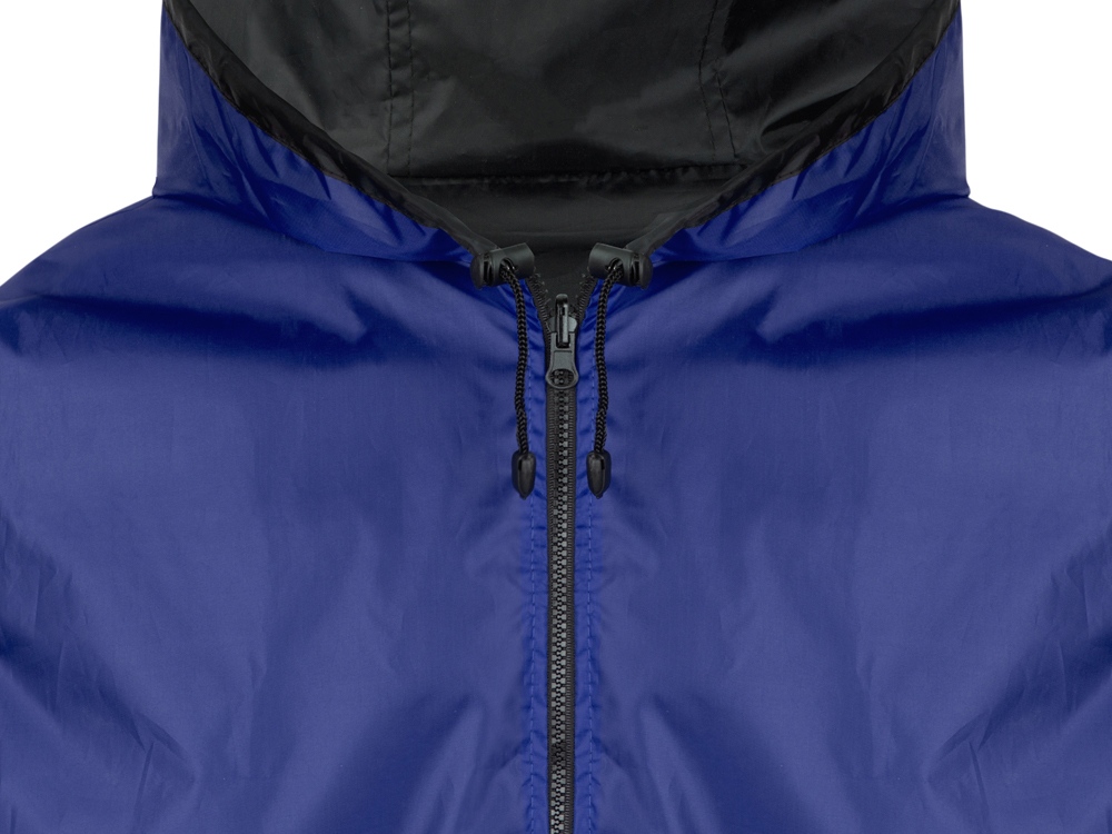 Дождевик Bi-color унисекс, синий классический/черный-6
