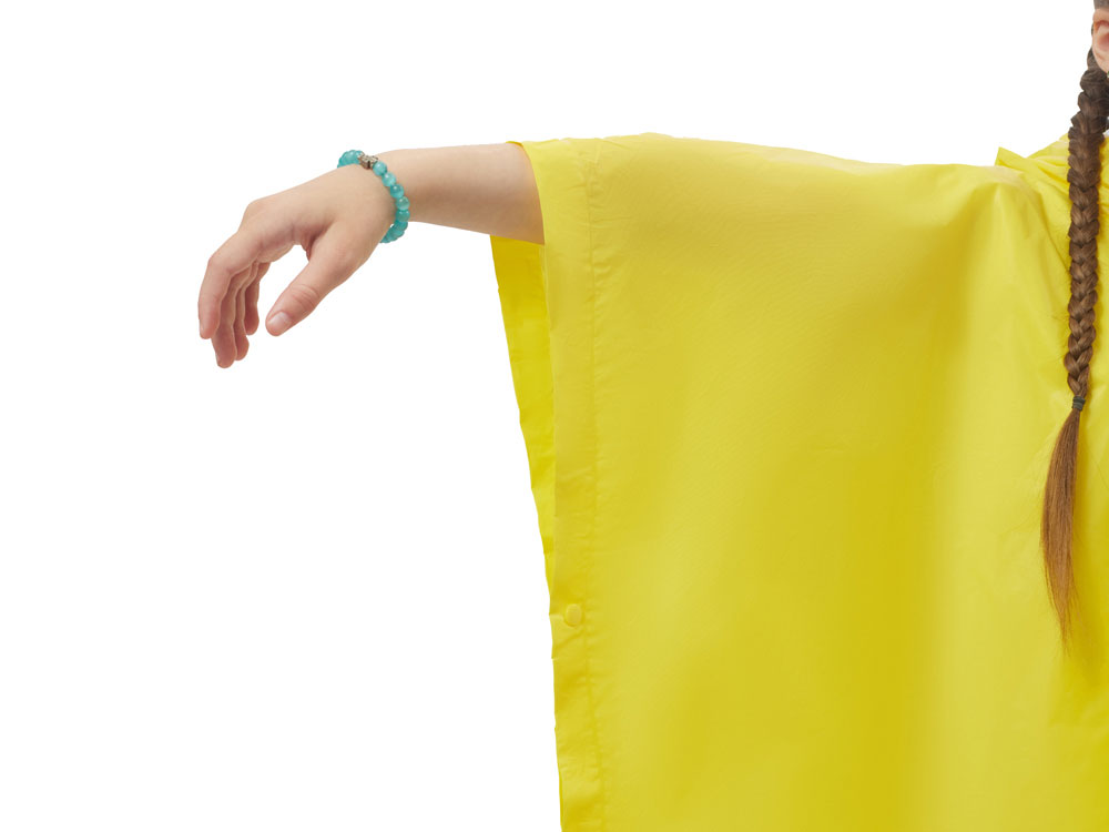 Пончо Hawaii c чехлом детский, желтый-4