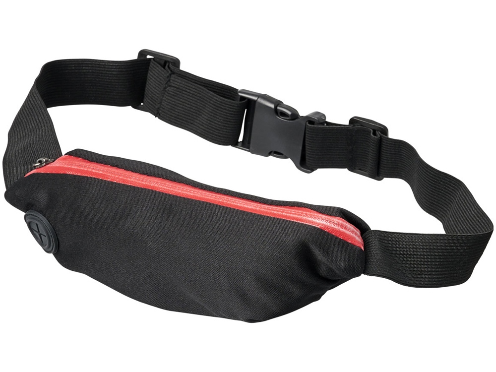 Эластичная спортивная поясная сумка Nicolas, красный-0