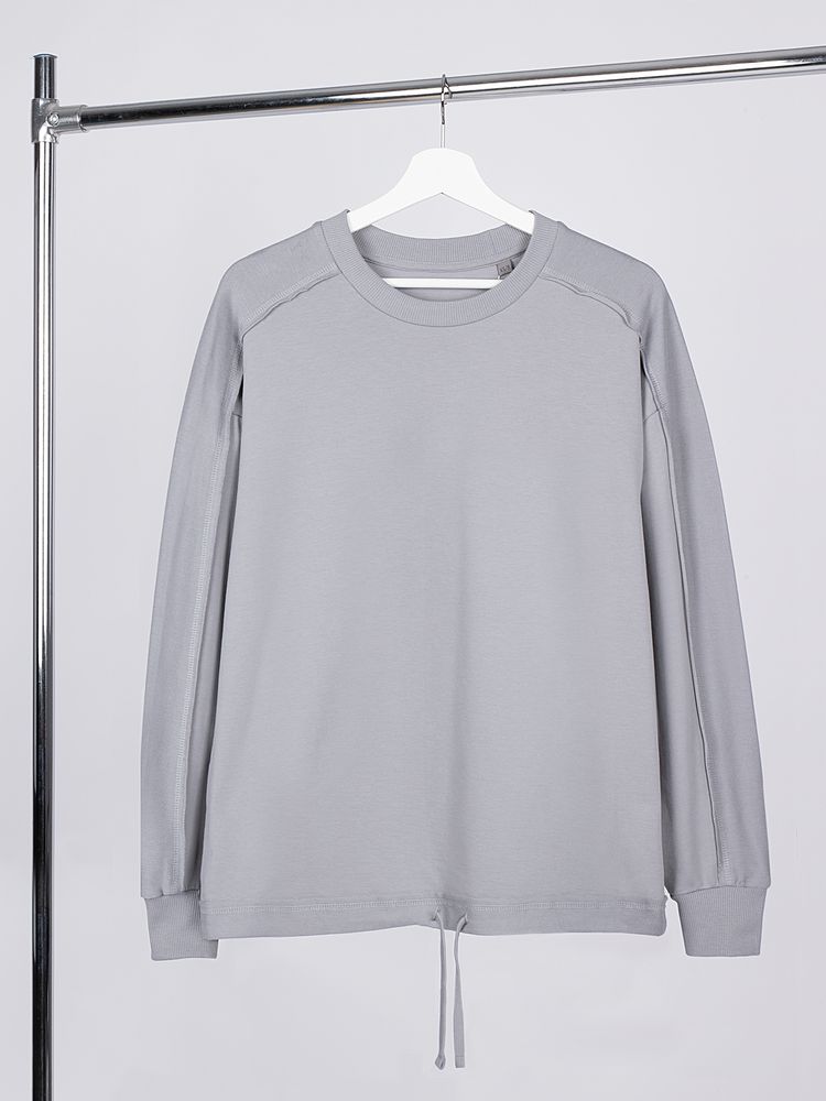 Свитшот унисекс Vozduh, светло-серый-0