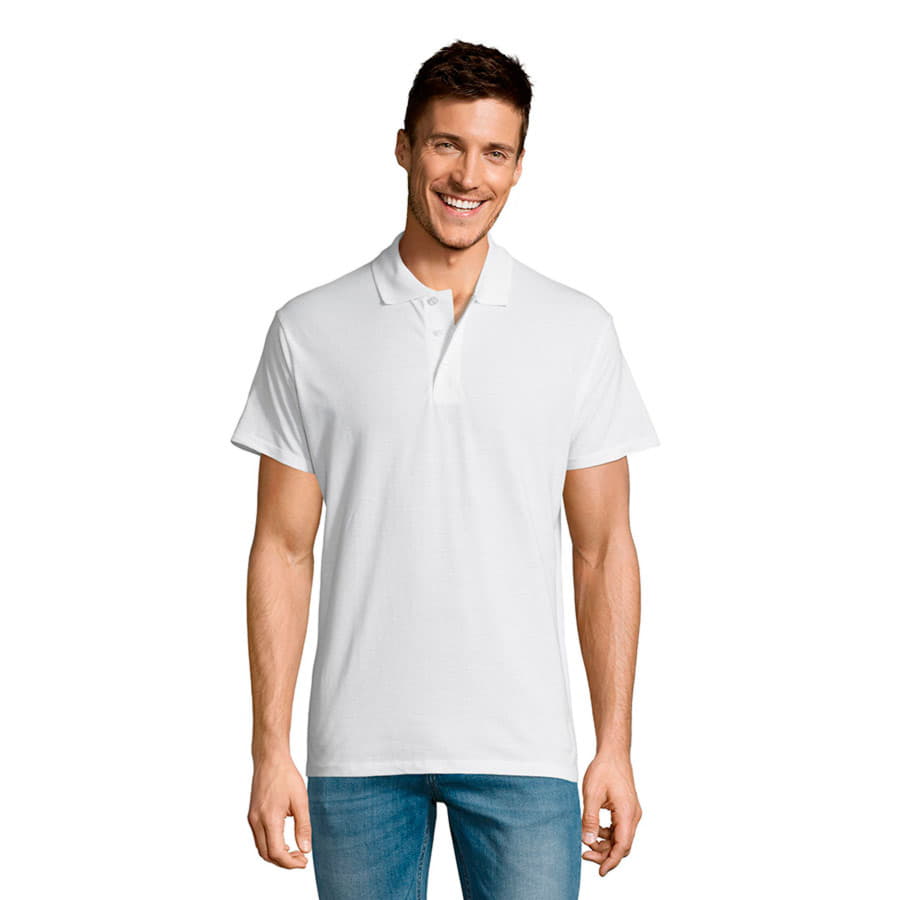 Рубашка поло мужская SUMMER II 170, белый-3