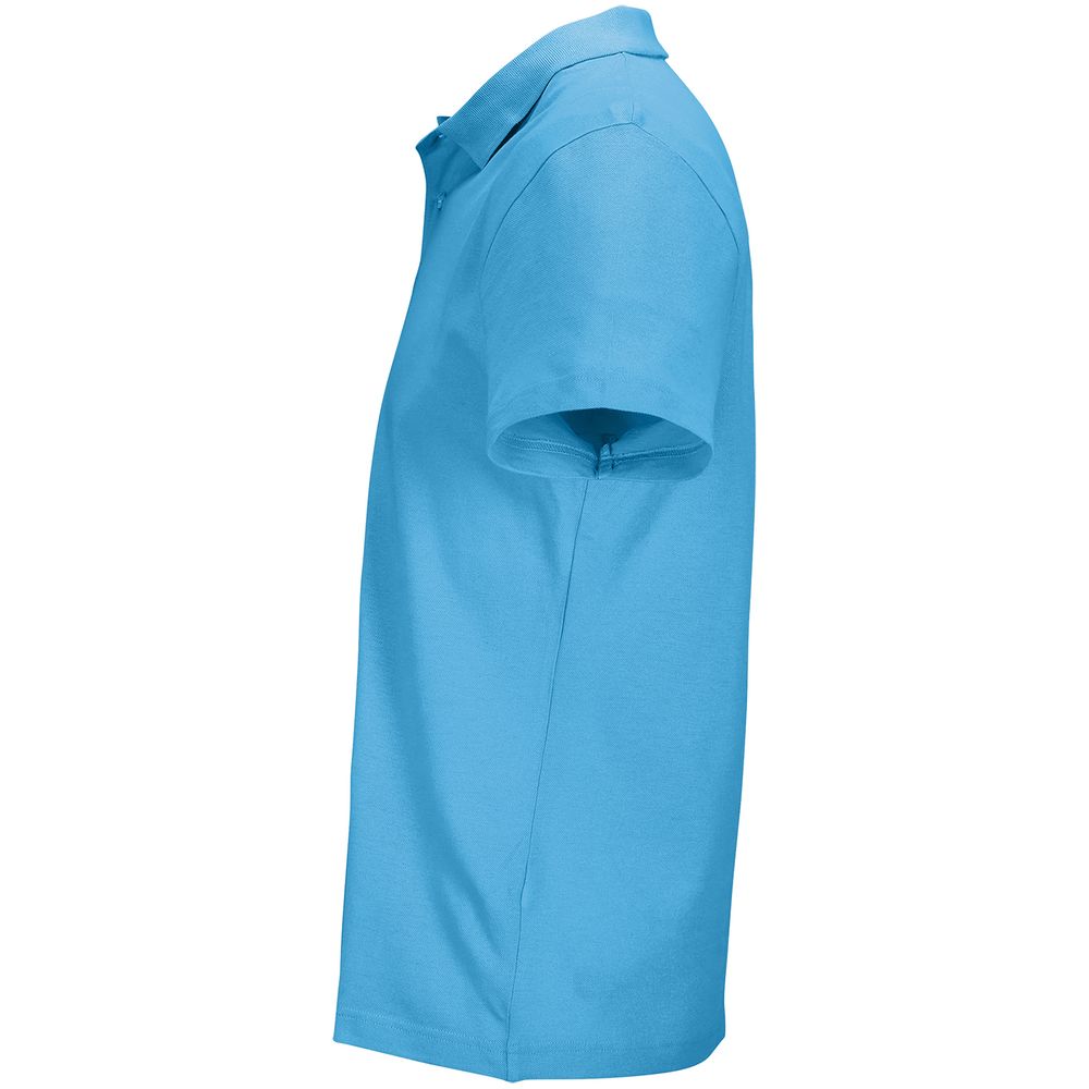 Рубашка поло унисекс Pulse, ярко-бирюзовая-2