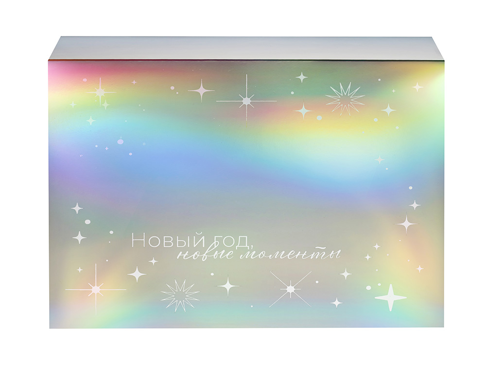 Подарочная коробка с голографическим шубером Aurora, XL, вн. размер 300х235х105 мм.-2