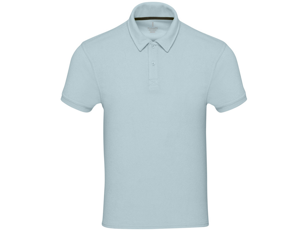 Рубашка поло унисекс Akoya из переработанного махрового материала - Cloud Blue-1