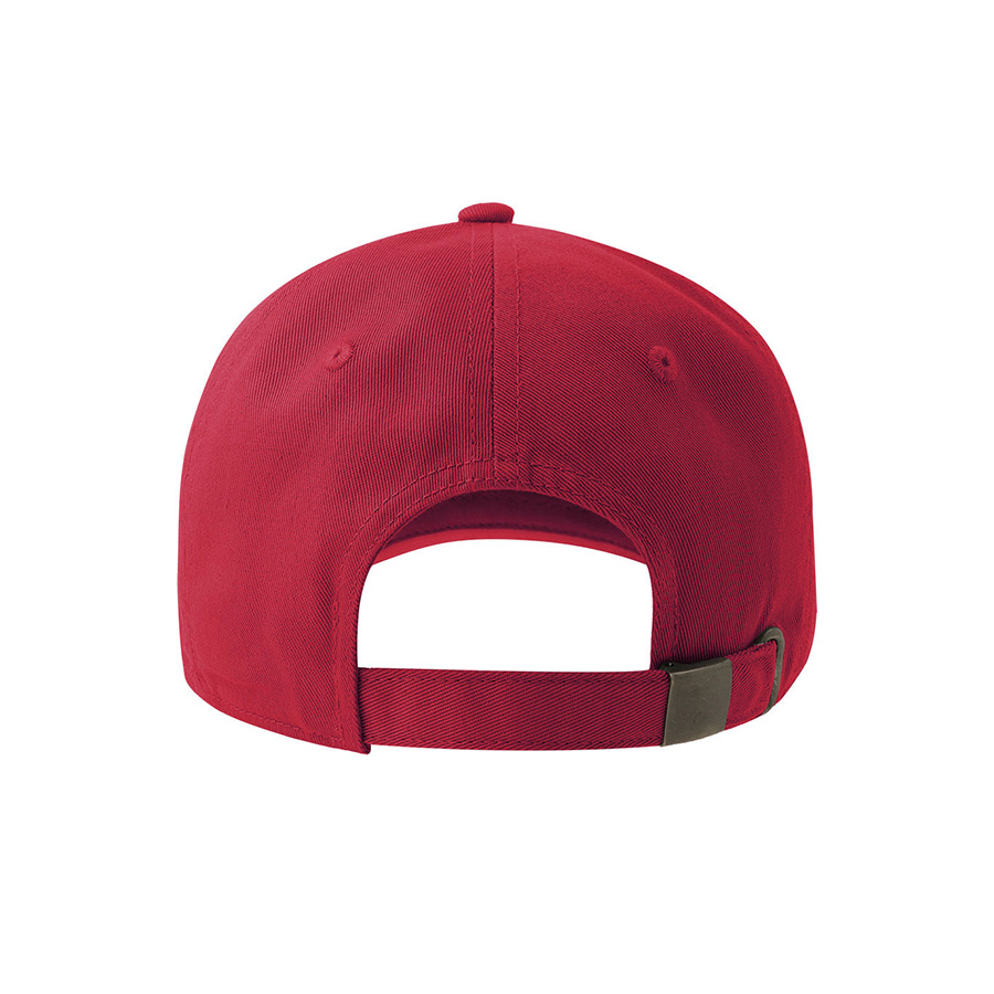 Бейсболка DAD HAT-S, 6 клиньев, металлическая застежка, красный-7