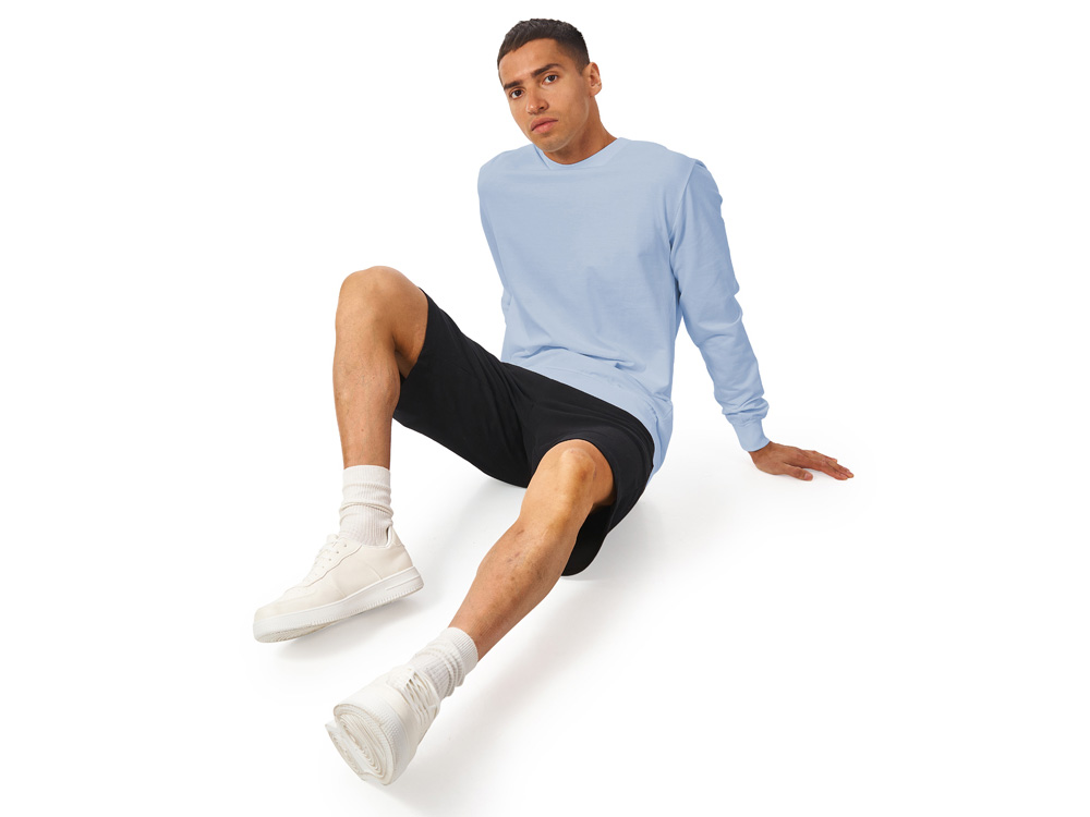 Свитшот Warsaw 220гр, унисекс, небесно-голубой-3