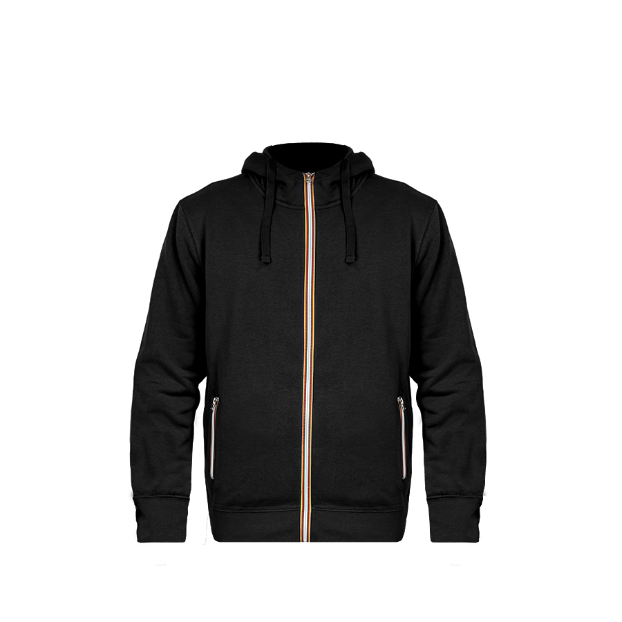 Толстовка худи на молнии с начесом LAS VEGAS MAN 280, черный-5