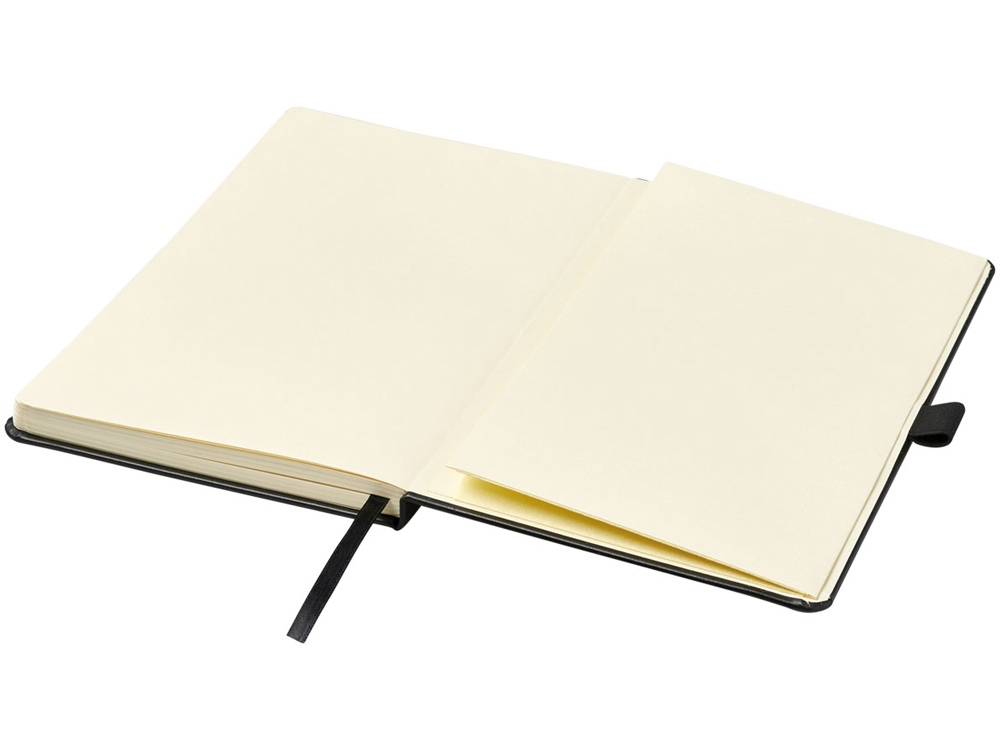 Записная книжка Nova формата A5 с переплетом, черный-4