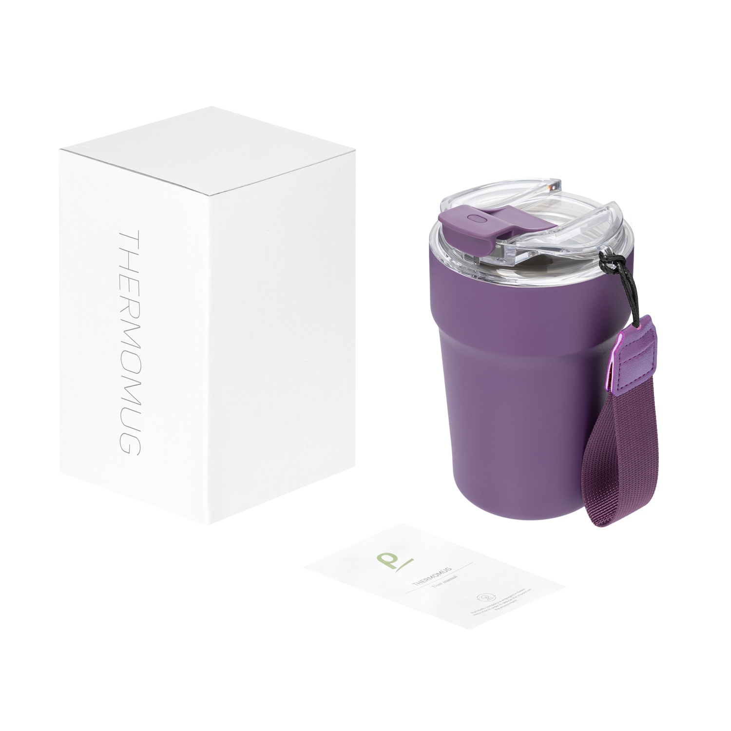 Термокружка вакуумная Monaco, фиолетовая-14