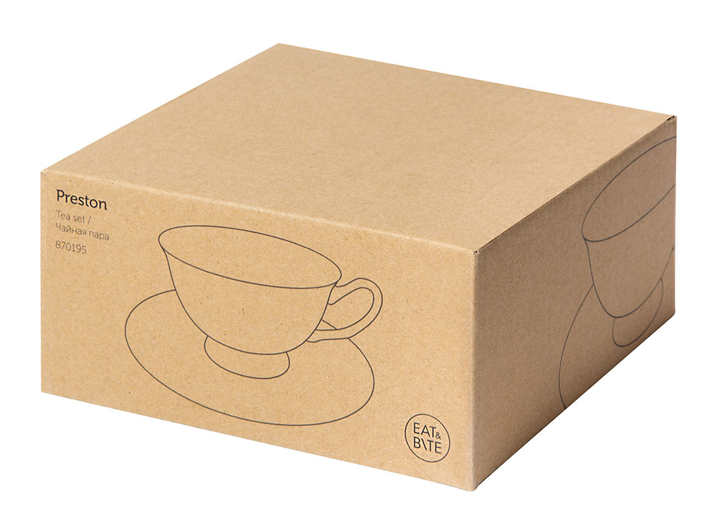 Чайная пара с золотой каймой, 200мл-6