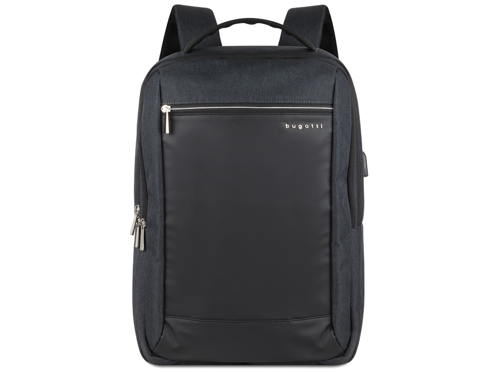 Рюкзак мужской BUGATTI Sera 15'', антрацитовый, полиэстер, 32х12х46 см, 16 л-1