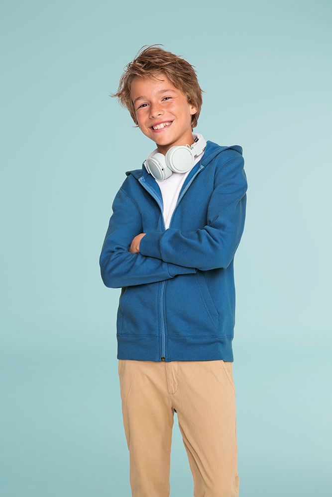 Толстовка детская Stone Kids, синяя-4