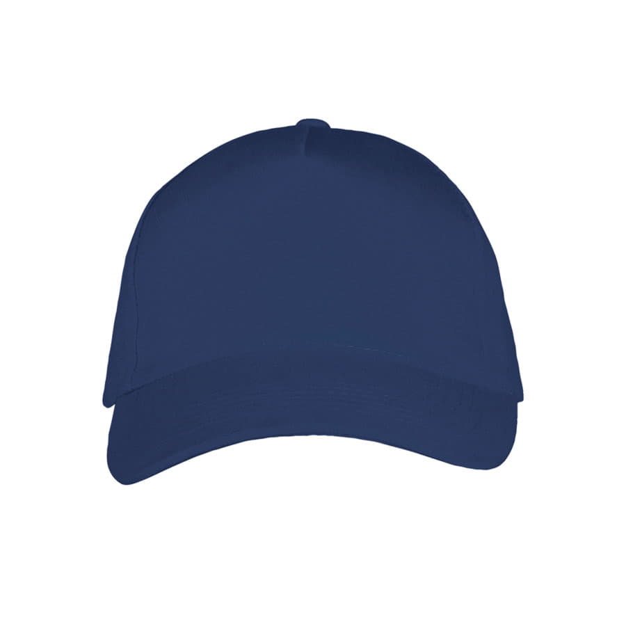 Бейсболка LONG BEACH, 5 клиньев, металлическая застежка, темно-синий-2