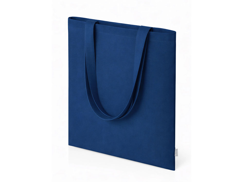 Шоппер Basio из переработанного хлопка 280 г, синий-0