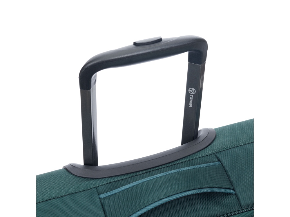 Чемодан TORBER СЕЙД, тёмно-зелёный, нейлон 600D, 36,5 х 19 х 54 см, 32 л-5
