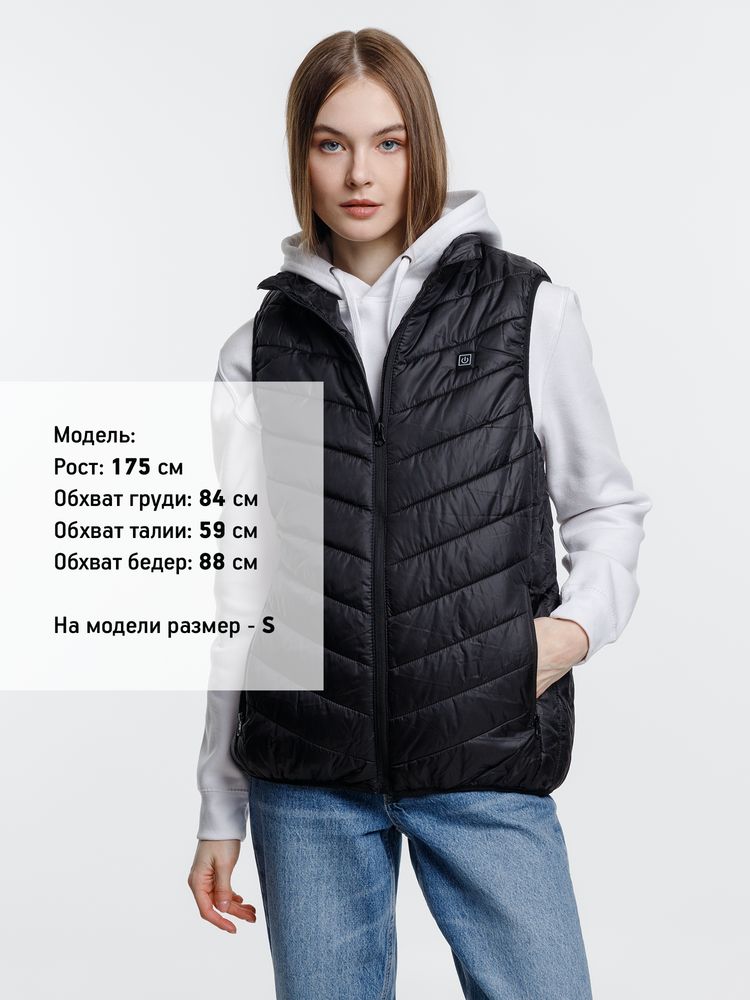 Жилет с подогревом Thermalli Valmorel, черный-5