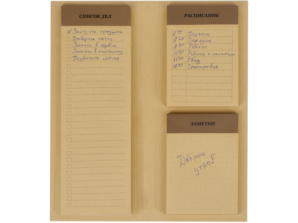 Планер с отрывными листами Write & Plan, натуральный-3