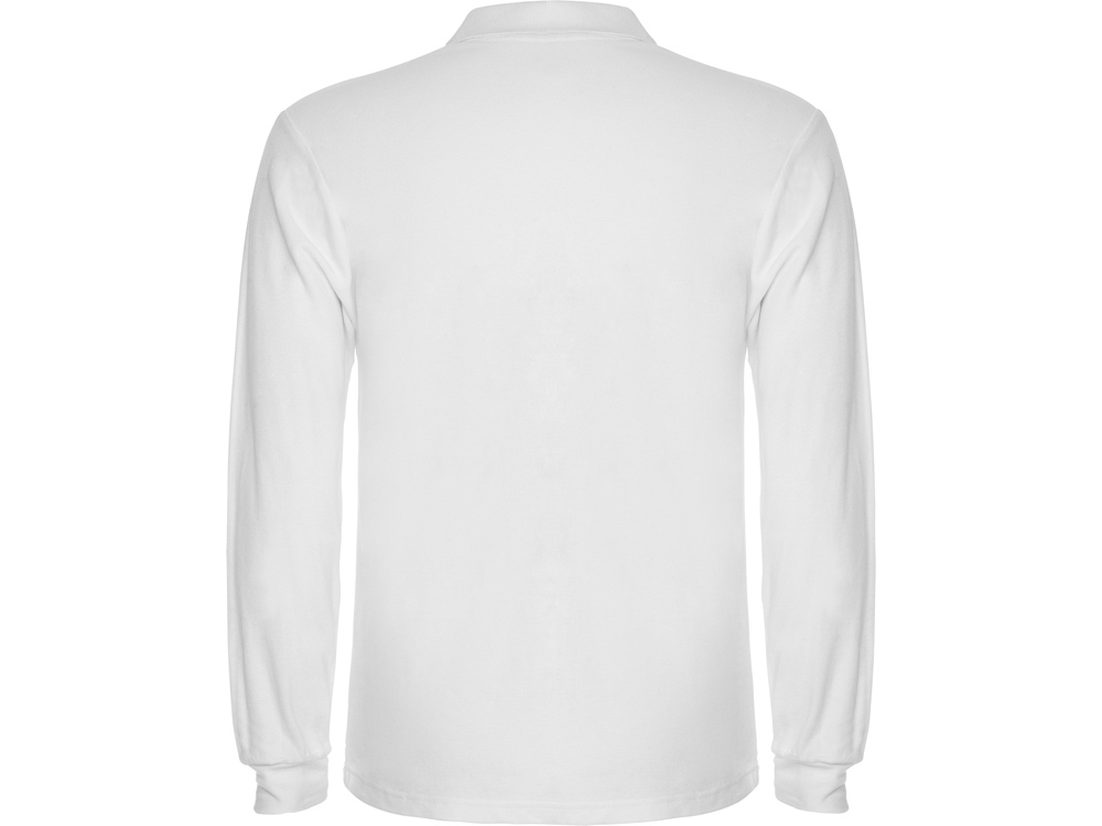 Рубашка поло Estrella мужская с длинным рукавом, белый-1