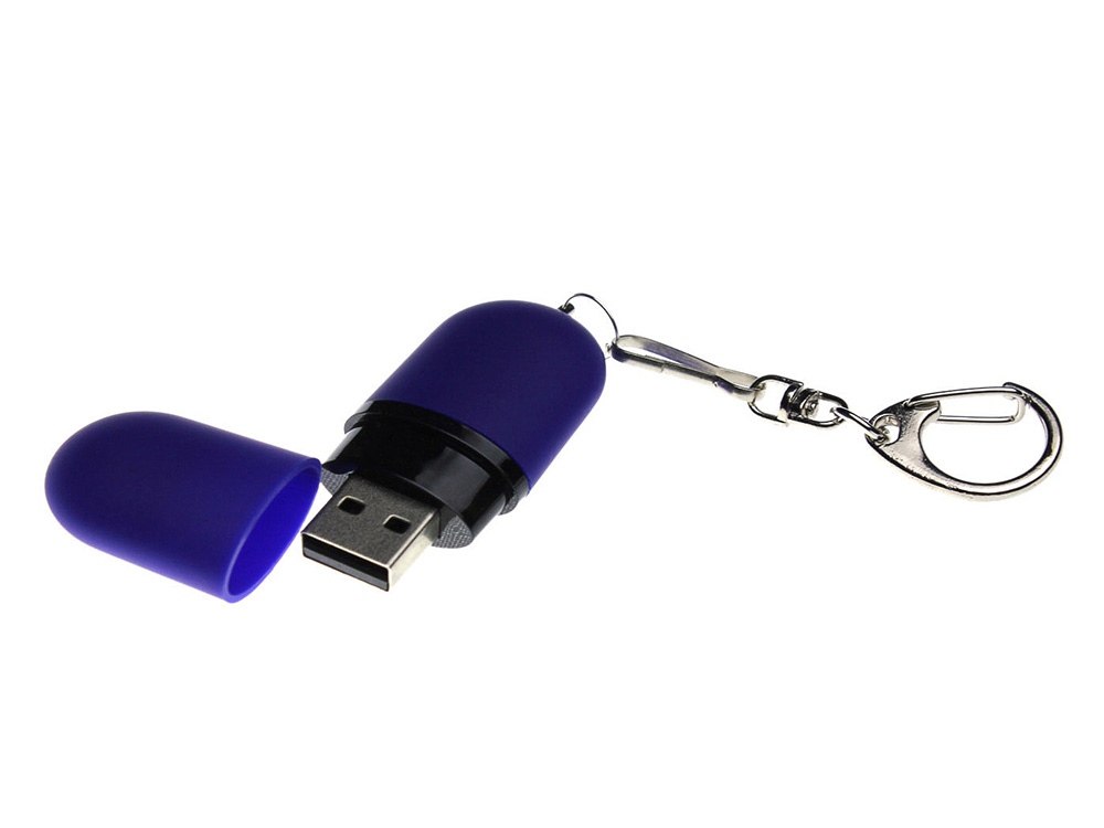Флешка Goutte Soft-touch на 16 Гб, синий-1