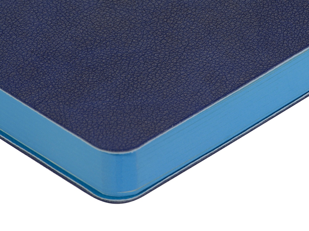 Ежедневник А5 датированный Boston 2026, синий с голубым обрезом-3