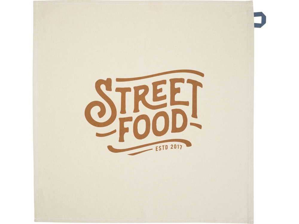 Alora кухонное полотенце из переработанного хлопка плотностью 200 г/м² - Синий ледяной-2