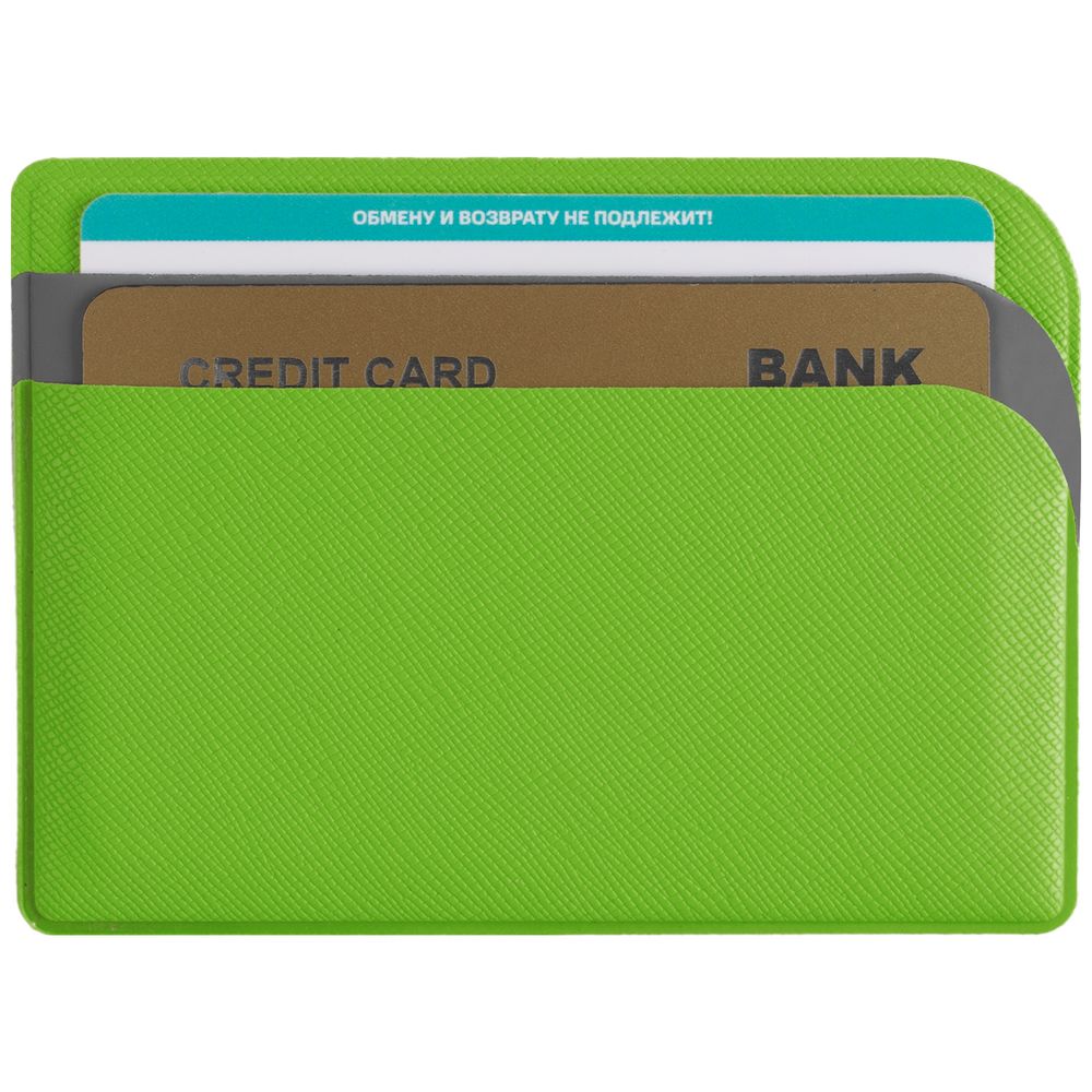 Чехол для карточек Dual, зеленый-3