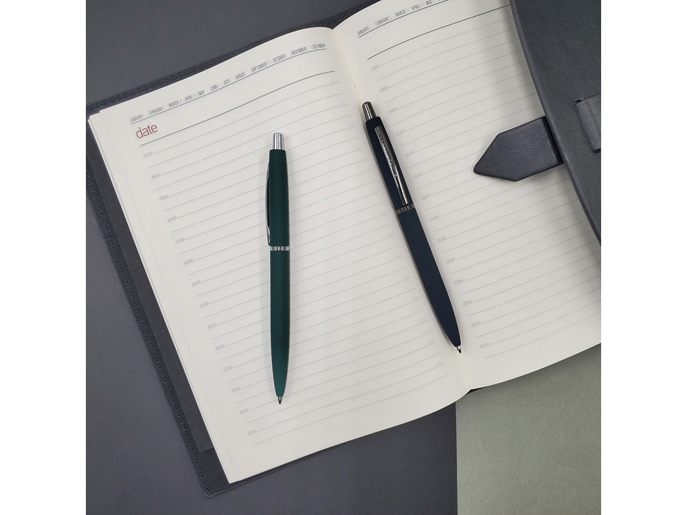 Ручка металлическая шариковая San Remo, софт-тач, 1.0 мм, зеленый-3