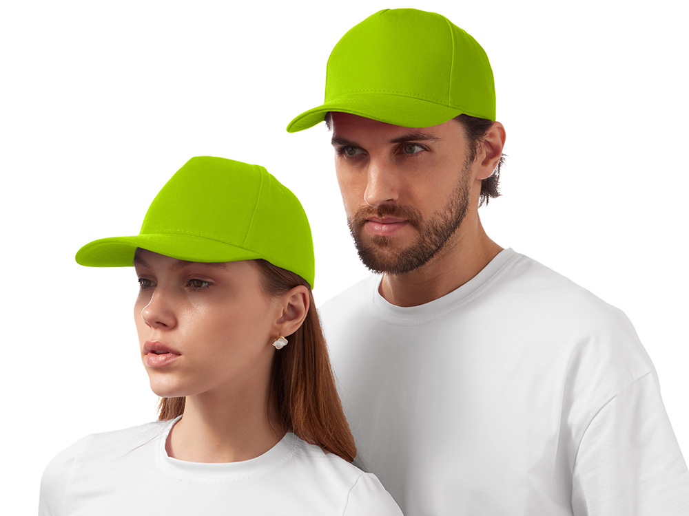 Бейсболка Florida 5-ти панельная, зеленое яблоко-0