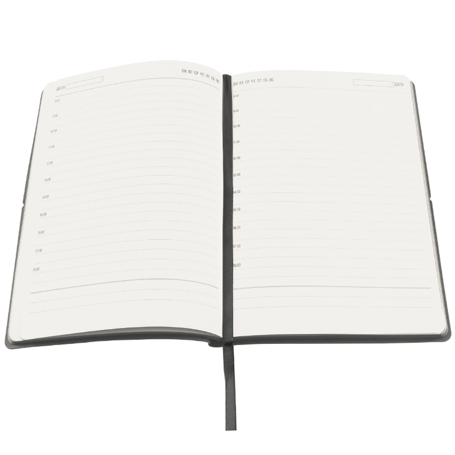 Ежедневник A5 недатированный Massimo в мягком переплёте, Серый-2