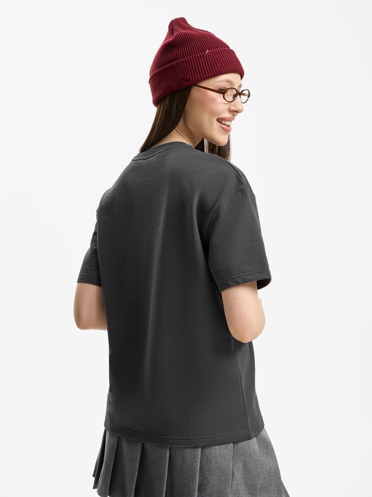 Футболка унисекс Durington, темно-серая (графит)-4