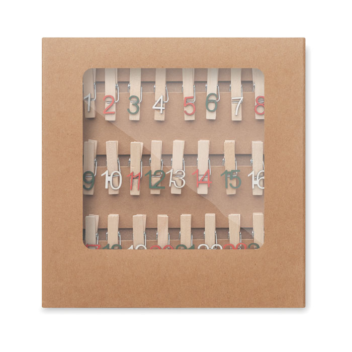 Набор зажимов, древесный-1