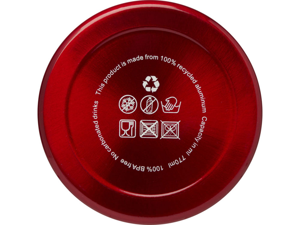 Бутылка для воды с карабином Oregon, объемом 770 мл, красный-3