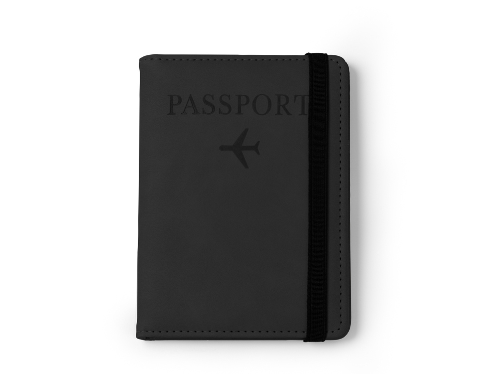 Обложка для паспорта MUNDI из полиуретана, черный-0