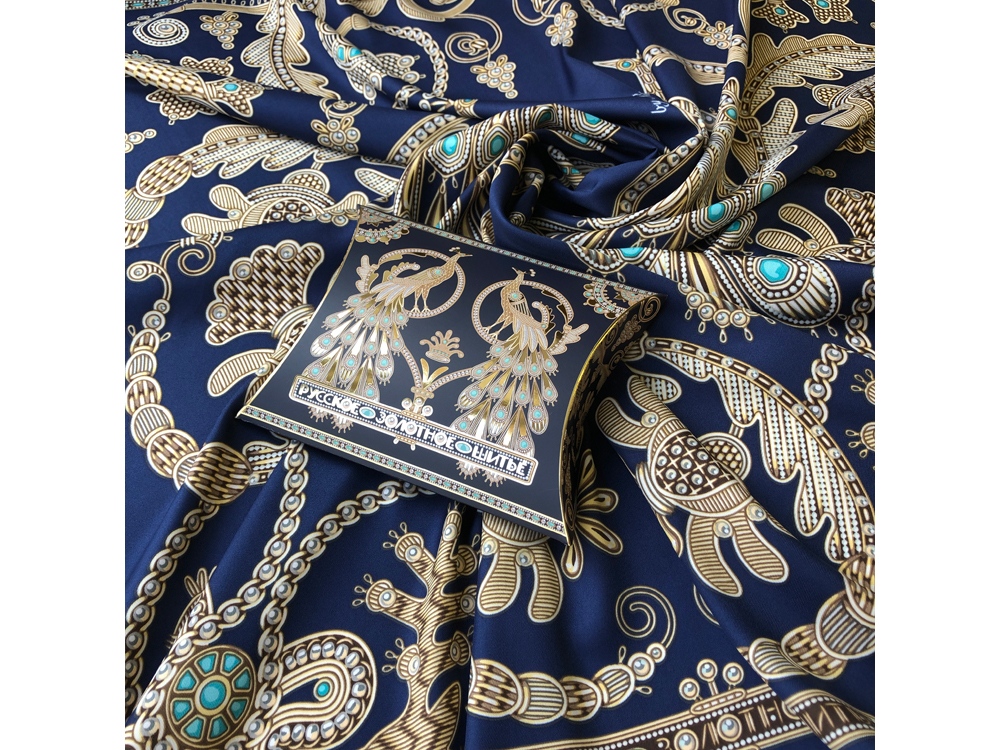 Платок Русское золотное шитьё-9