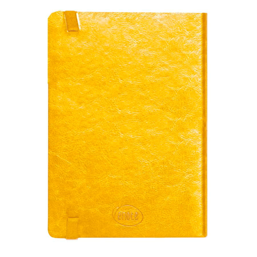 Ежедневник недатированный Boomer, А5,  желтый, кремовый блок в линейку, без обреза, желтый-2