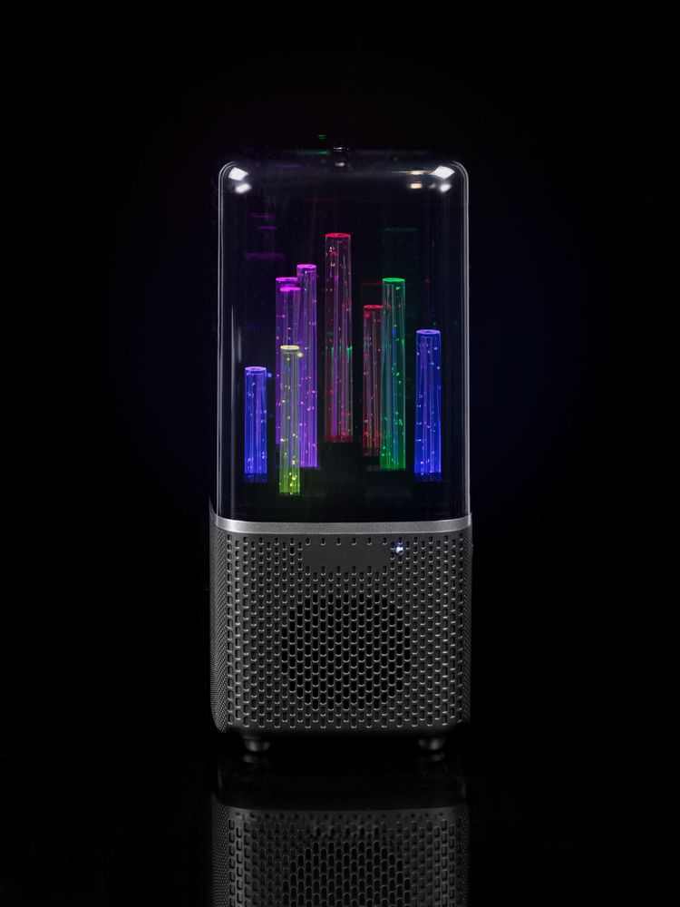 Беспроводная колонка с подсветкой citySound, черная-5