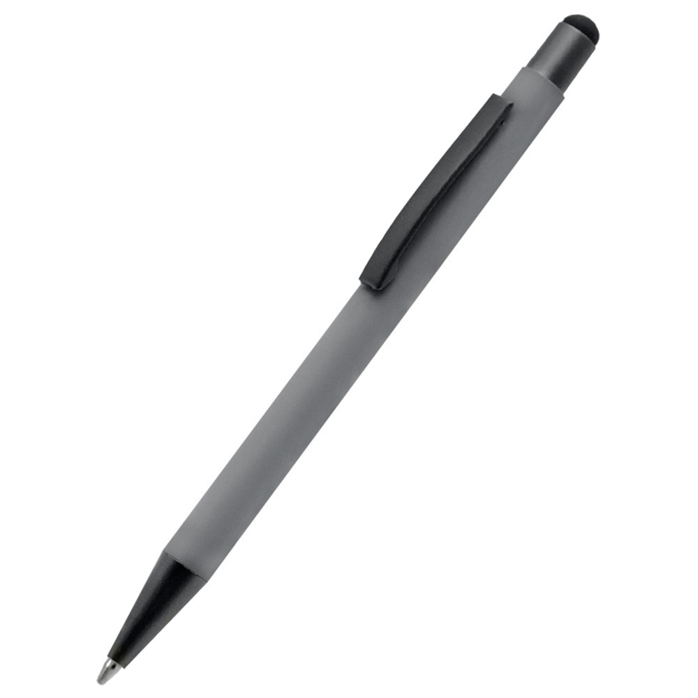 Ручка металлическая Story софт-тач, Светло-серый-0